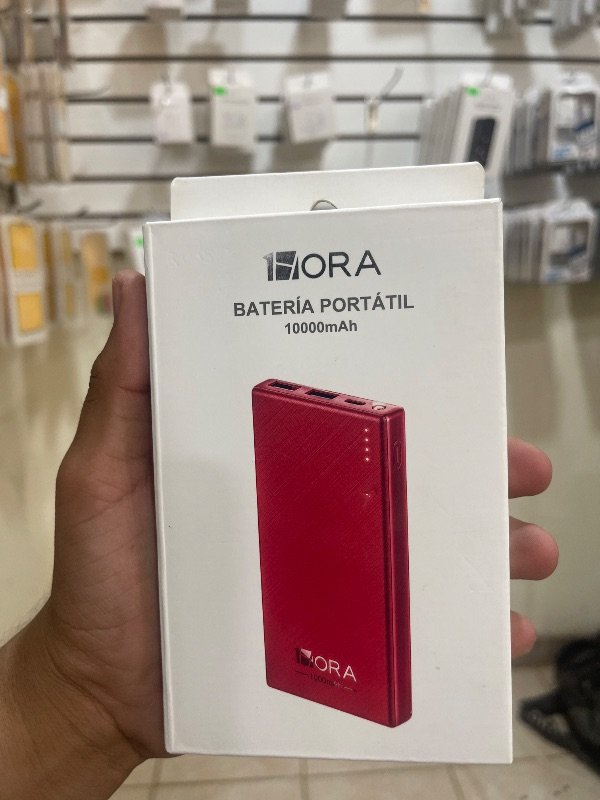 Batería portátil de 10,000 mAh 1hora sin cables