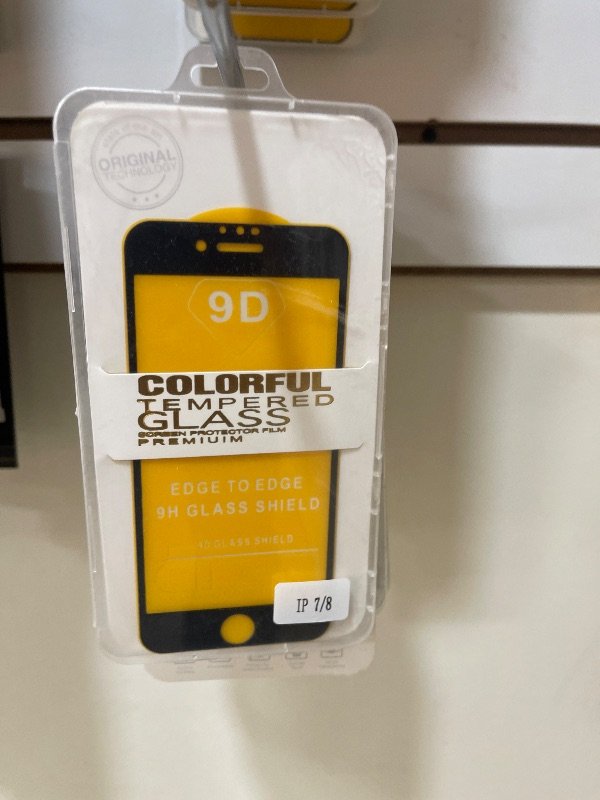 Vidrio templado 9D iPhone 7/8