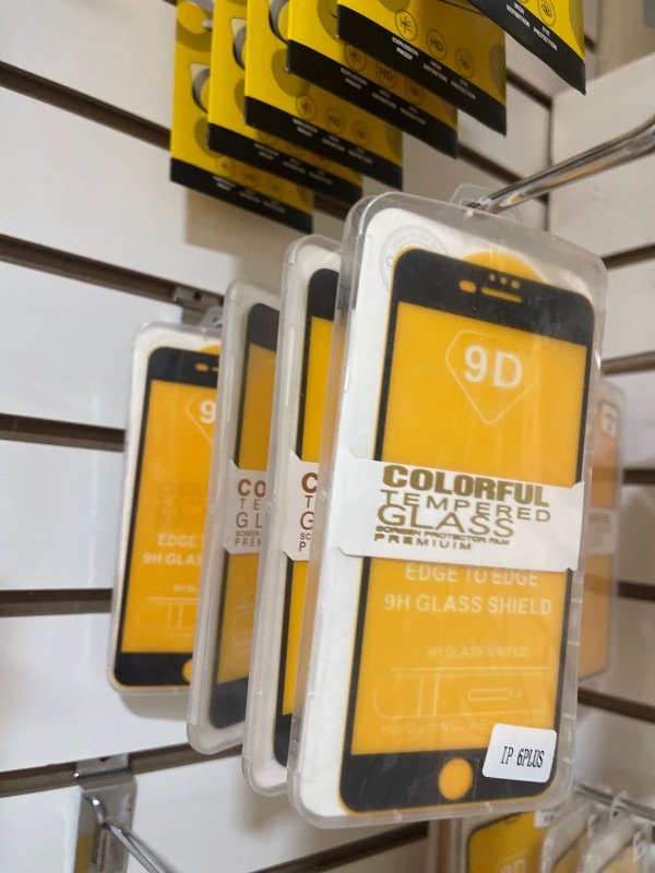 Vidrio templado 9D iPhone 6 Plus