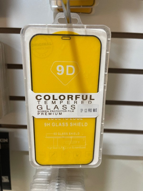 Vidrio templado 9D iPhone 12 pro Max