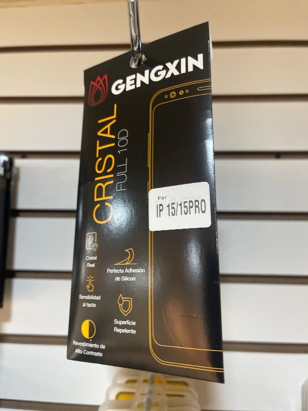 Vidrio templado 9D iPhone 15 pro
